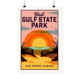 The Gulf State Park Sunset Print