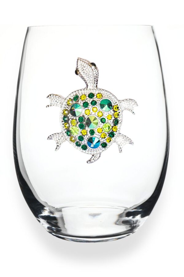 The Queens Jewels- Turtle Stemless Wine Glass
