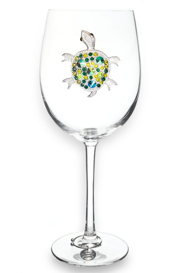 The Queens Jewels- Turtle Stemmed Wine Glass